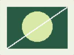 Actual 256 by 192 ESRGAN output of the generated circle and line image