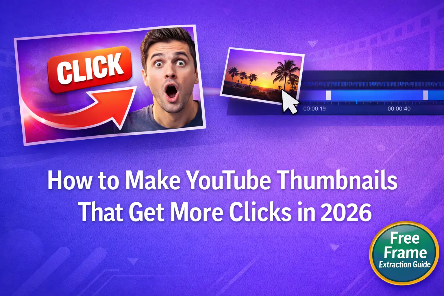How to Make YouTube Thumbnails That Get More Clicks in 2026 (Free Frame Extraction Guide)