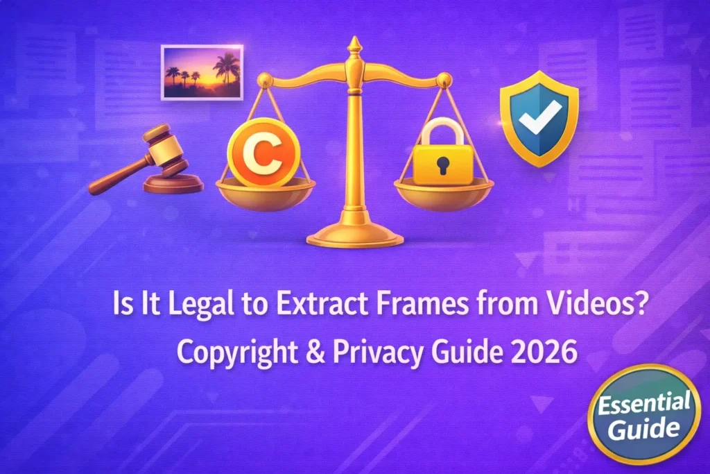 Is It Legal to Extract Frames from Videos Copyright & Privacy Guide 2026