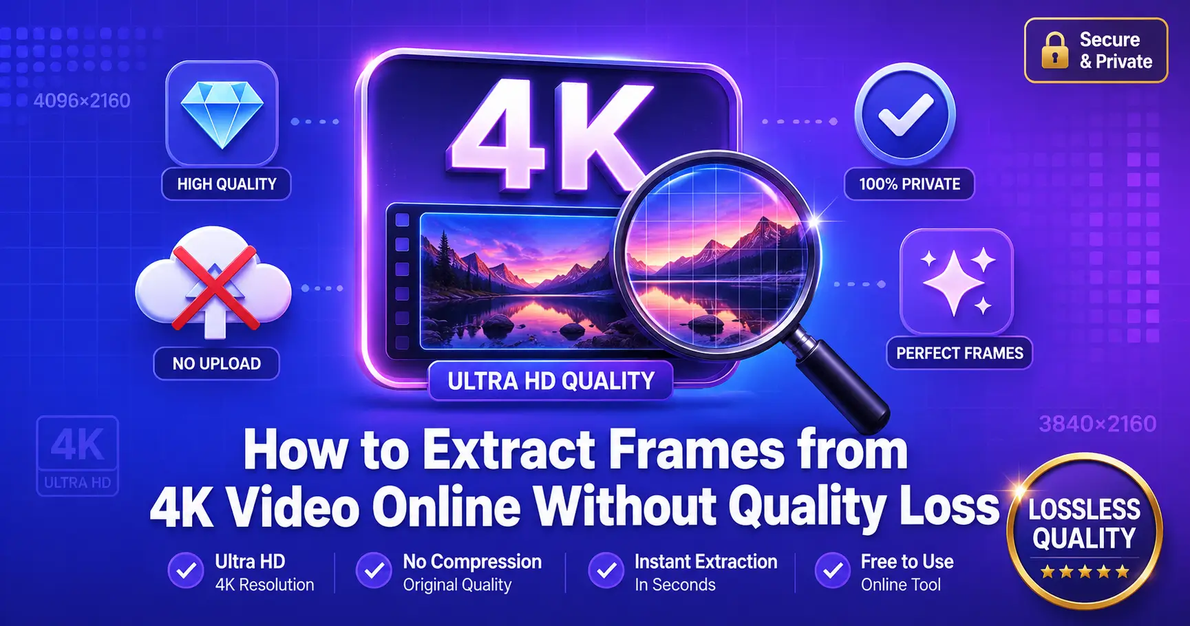How to Extract Frames from 4K Video Online Without Quality Loss